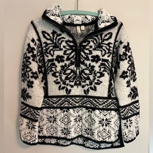 Anthropologie • Alaskan Half Zip Pullover Sweater Nordic Style